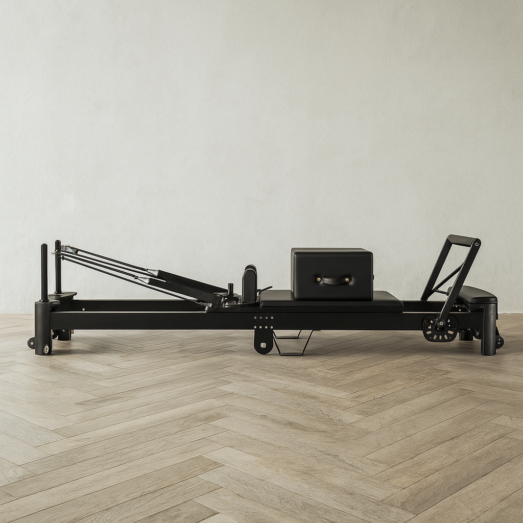 Luraush Pilates Reformer with Adjustable Headrest, Jump Board & Accessories