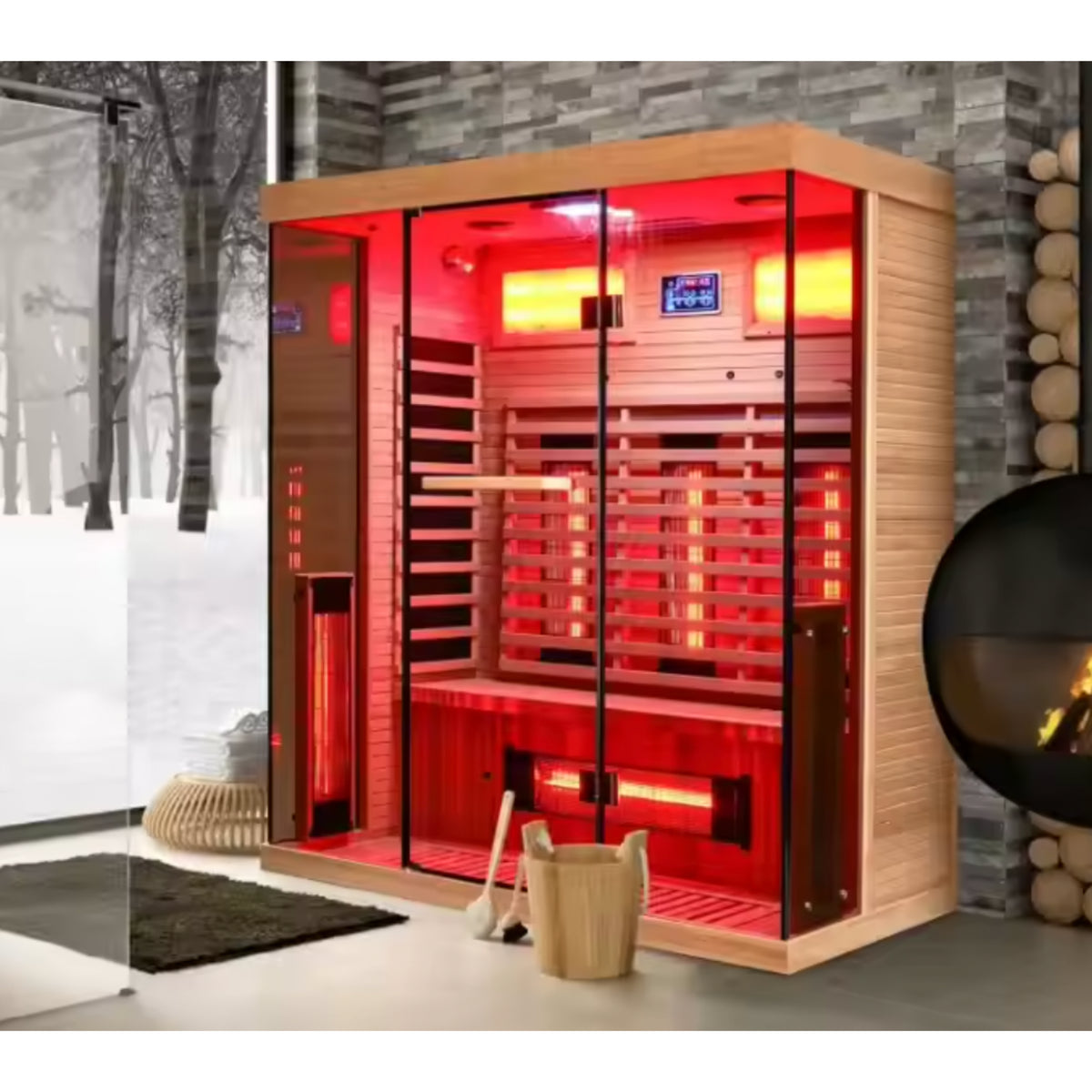 NovaTherm DualVista Infrared Sauna Cabin