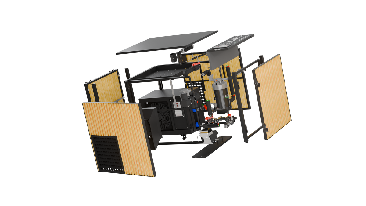 X Tub Acrylic Cold Plunge System with LUX 1.5 HP Chiller and Filtration