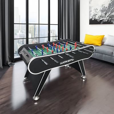 56-Inch Foosball Table with Chrome-Plated Rods, Score Counters and Drink Holders