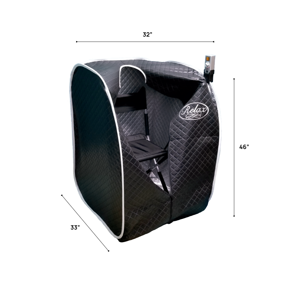 Black Pro Relax Portable Far Infrared Sauna