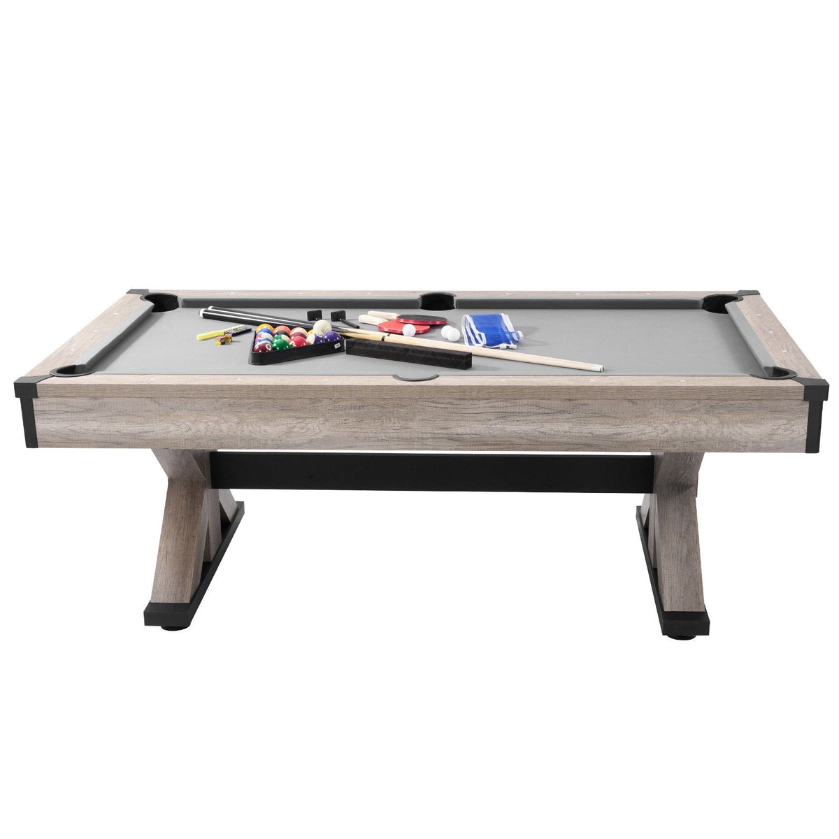 3-in-1 Billiard Pool Table, Table Tennis Table and Dining Table