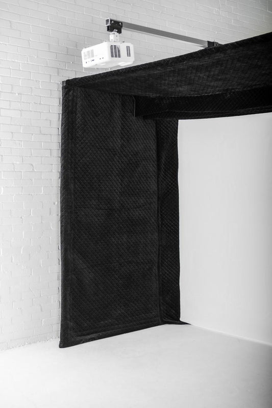 GolfBays Lux Golf Simulator Hitting Enclosure – 12ft 4in Wide