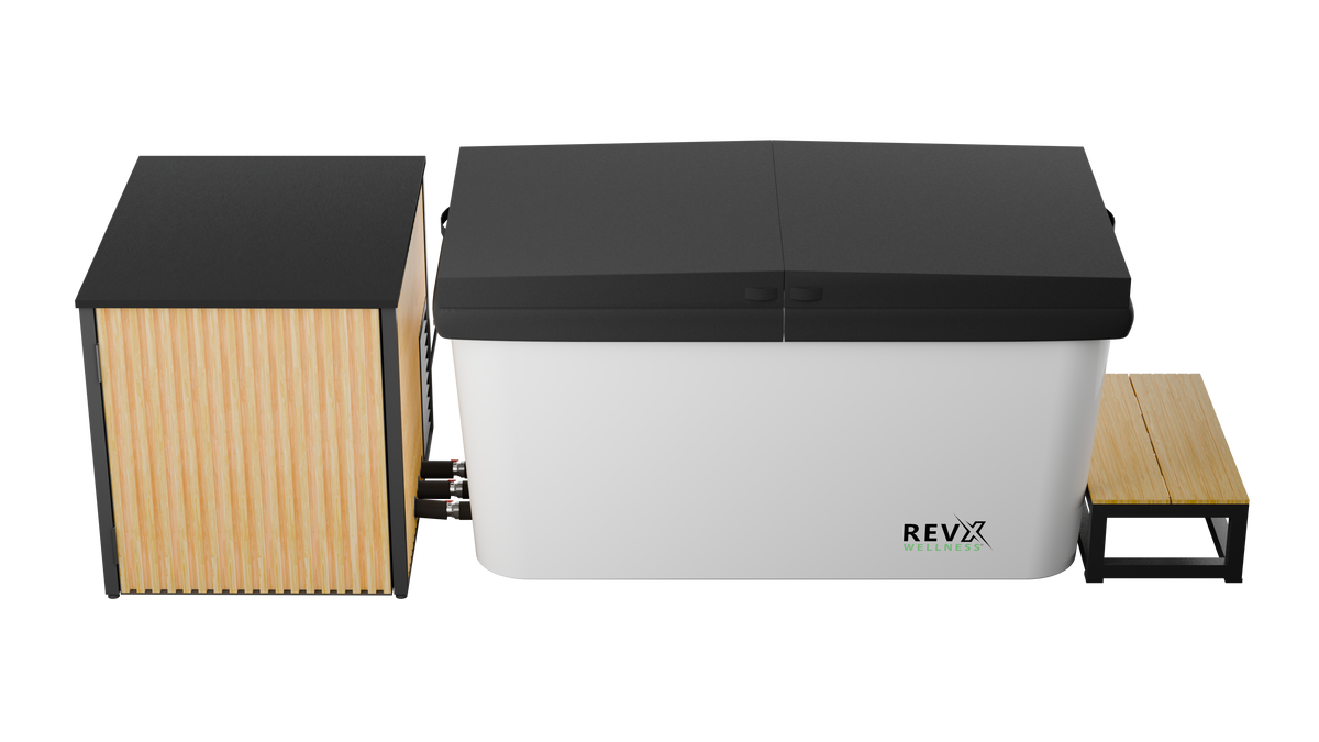 X Tub Acrylic Cold Plunge System with LUX 1.5 HP Chiller and Filtration