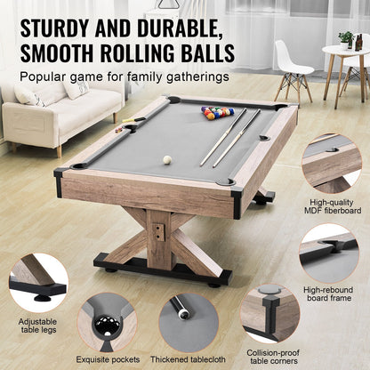 3-in-1 Billiard Pool Table, Table Tennis Table and Dining Table