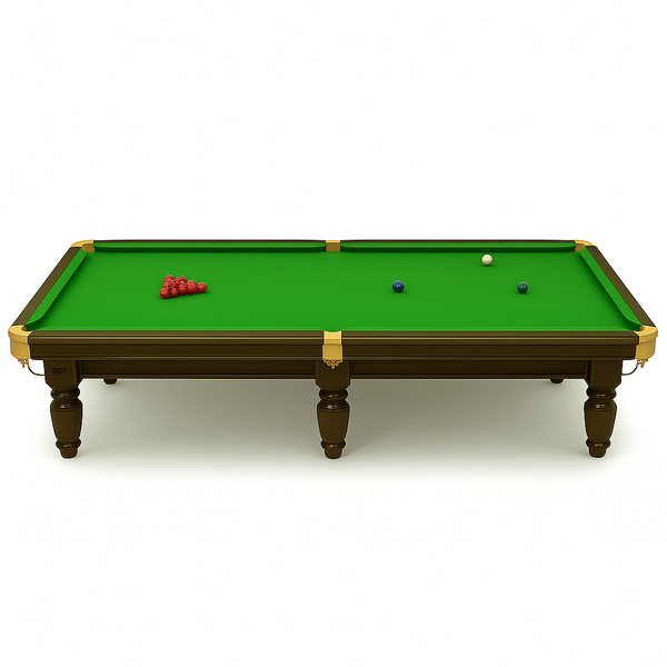 Snooker Table Built for Tournament Play, 45mm Italian Slate, Hand-Finished Hardwood, Regulation Size