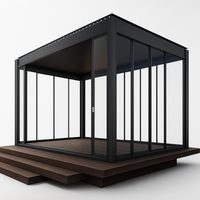 Luxury Glass Pergola Built for Year-Round Living, 10mm Sliding Panels, Insulated Roof, Dimmable LEDs