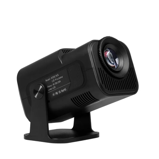 Outdoor LED Projector Built for Backyard Cinema, LCD Technology, Wide Voltage Compatibility, Portable Design