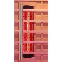 Infrared Sauna Cabin Built for Home Wellness, Multi-Zone Heating, FSC Certified Hemlock, Glass Door Design