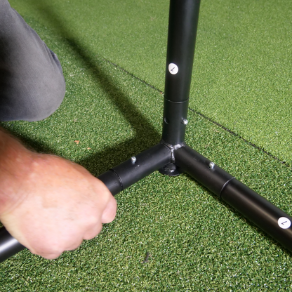 GolfBays SimBox Golf Hitting Enclosure with PRO+ Premium Impact Screen &amp; Side Barriers