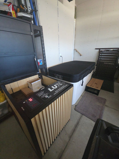 X Tub Acrylic Cold Plunge System with LUX 1.5 HP Chiller and Filtration