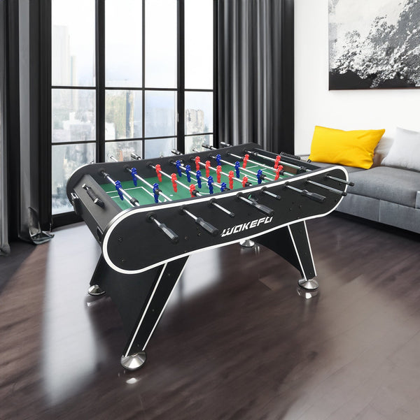 56-Inch Foosball Table with Chrome-Plated Rods, Score Counters and Drink Holders
