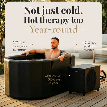 XXL Inflatable Cold Plunge Tub, 216-Gallon Capacity, Chiller Compatible