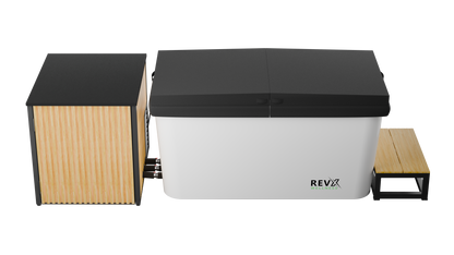 X Tub Acrylic Cold Plunge System with LUX 1.5 HP Chiller and Filtration
