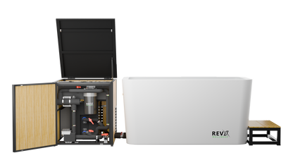 X Tub Acrylic Cold Plunge System with LUX 1.5 HP Chiller and Filtration