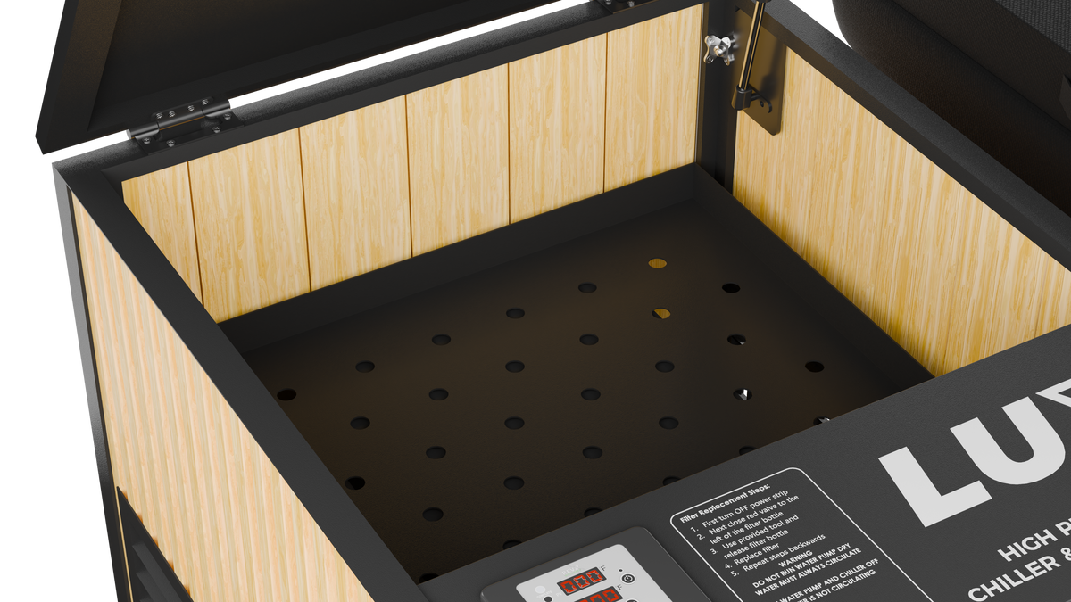 X Tub Acrylic Cold Plunge System with LUX 1.5 HP Chiller and Filtration
