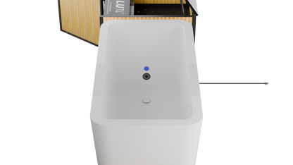 X Tub Acrylic Cold Plunge System with LUX 1.5 HP Chiller and Filtration